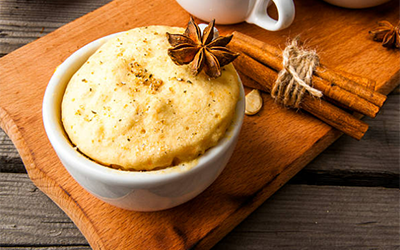 1 Minute Flax Flour Pumpkin Spice Muffin