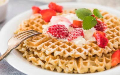 Crispy Flax Flour Waffles